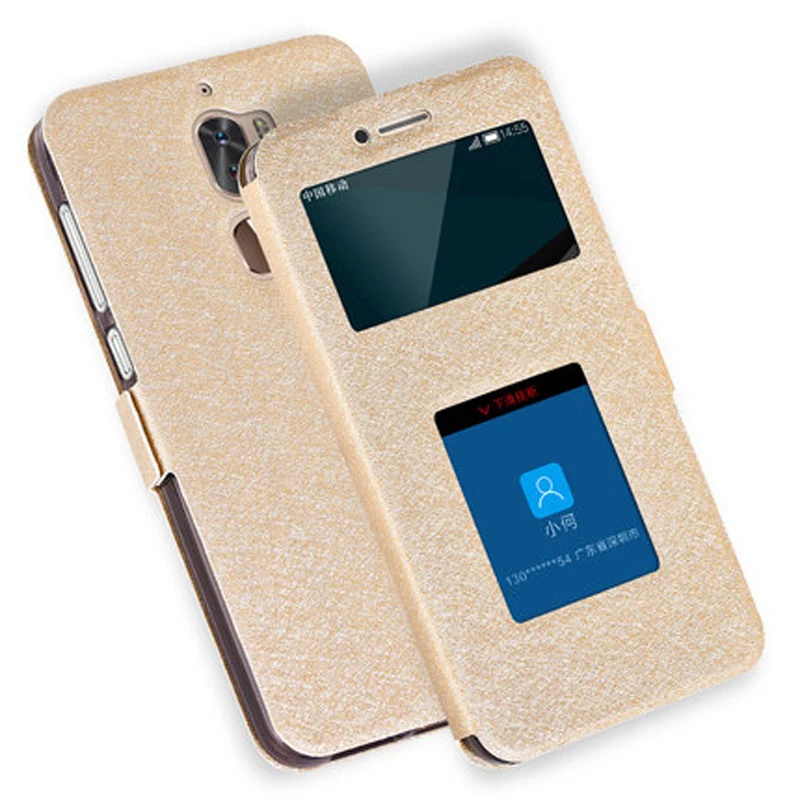 Флип кейс из ТПУ кожи с окошком для coolpad LeEco Cool 1 cool1 dual C106 9 8 6 C107 чехол телефона
