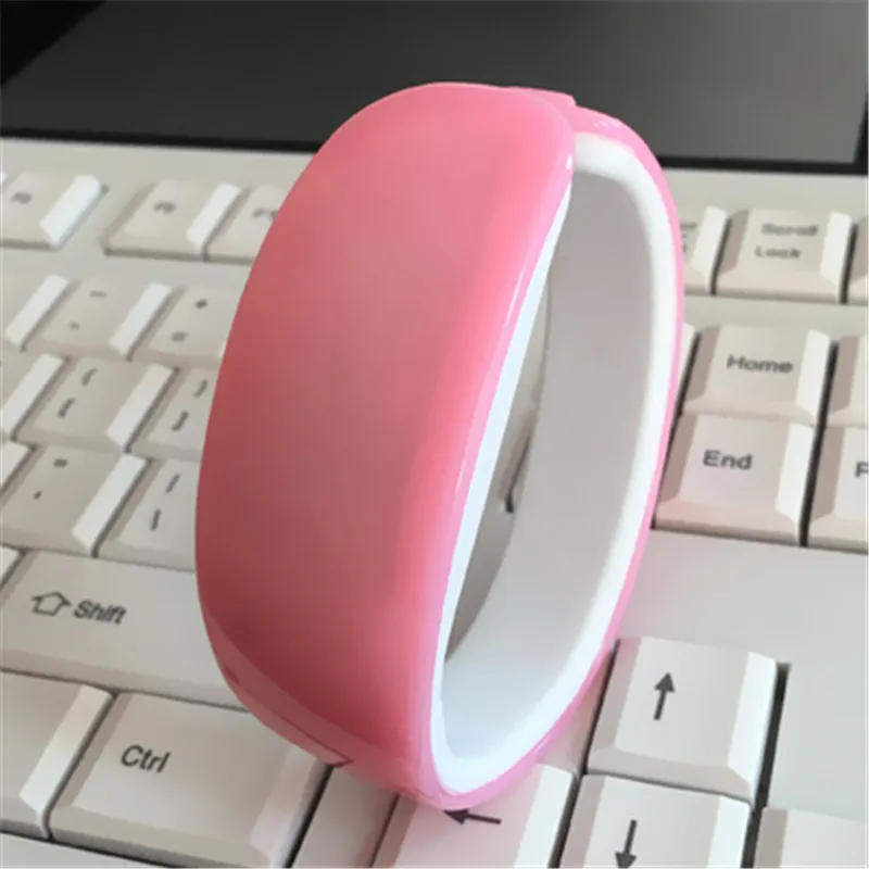 Новинка 2019 модные светодиодные спортивные часы для бега Дата резиновый браслет