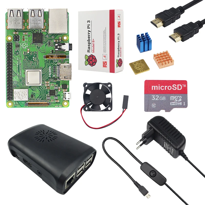 Оригинальный Raspberry Pi 3 model b плюс 1 4 ГГц quad core 64 разрядный процессор 2 4G & 5G Wi Fi Bluetooth