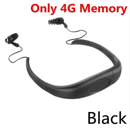 4G no bluetooth Bluetooth наушники, беспроводные наушники, IPX8, водонепроницаемая гарнитура, для подводного спорта, шейный, для плавания, дайвинга, 4G, 8G, музыкальный плеер - Цвет: 4G no bluetooth