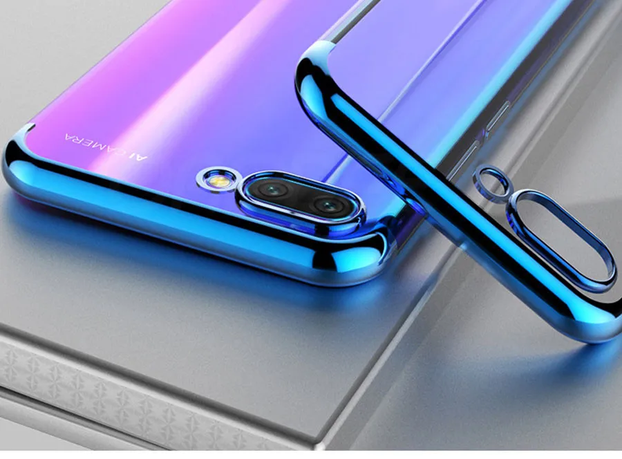 Мягкий силиконовый прозрачный чехол с покрытием для huawei P20 Pro P10 Lite Plus Honor 10 9 Lite V10 V9 Play Phone Cover чехол s Bag