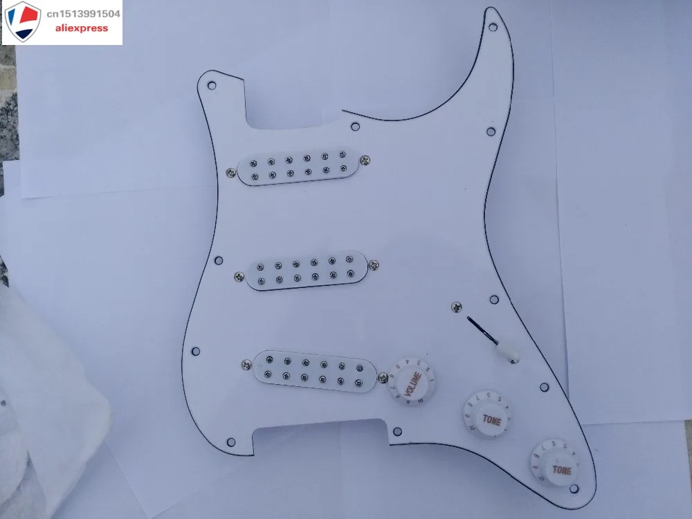 Частная роскошная электрическая гитара 12 стилей Humbucker Пикап на заказ белая