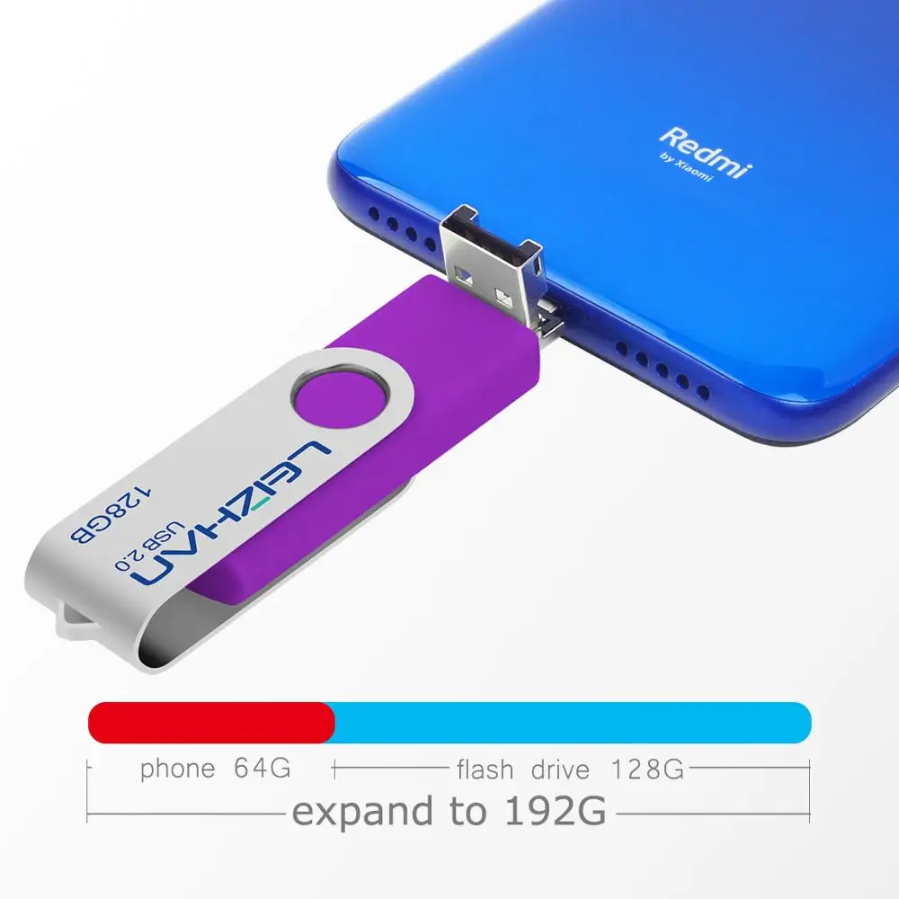 USB флеш накопитель LEIZHAN OTG Type C 128/64/32/16/8/4 ГБ|USB флэш-накопители| |
