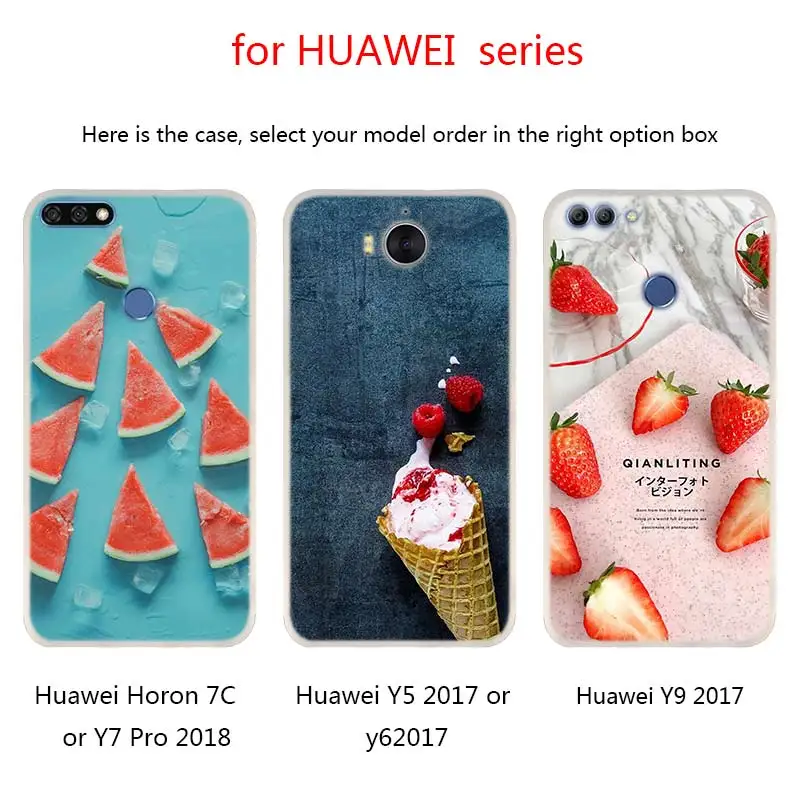 Fruit sugar ice strawberry Phone Cases For Huawei Mate 30 20 10 Lite Pro soft Silicone Cover Y9 2019 2018 Nova 5T 5i 4 5 | Мобильные