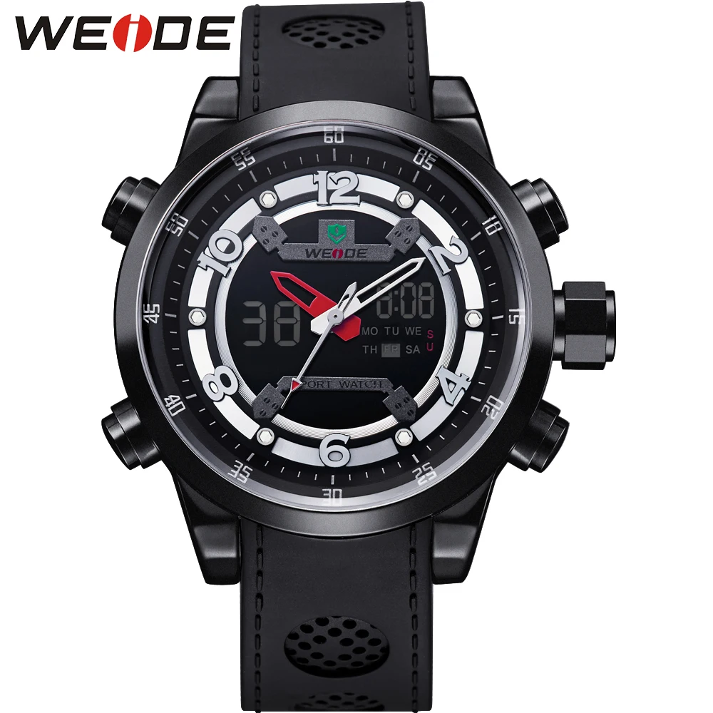 Weide кварцевые спортивные наручные часы повседневное оригинальные Водостойкий