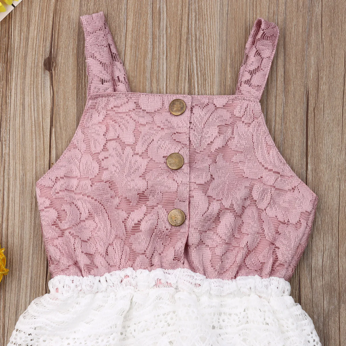 

Pudcoco New Summer Newborn Baby Girls Clothes Lace Tassel Bodysuit Button Bow Tassel Jumpsuit Outfits Baby Clothing 2019
