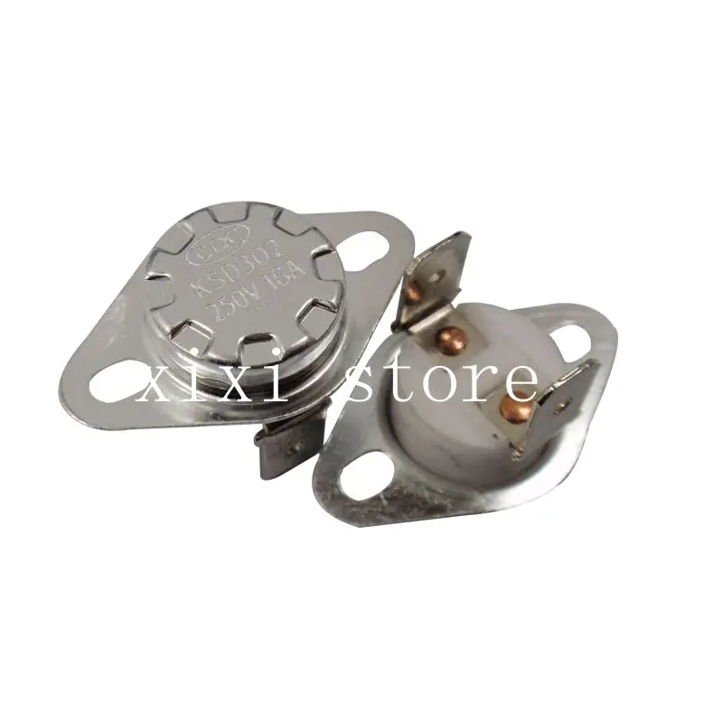Биметаллический термостат XIXI KSD302/KSD301 Ceramics 16A250V 135C 140C 145C 155C 165C 170C 175C 180C 185C |