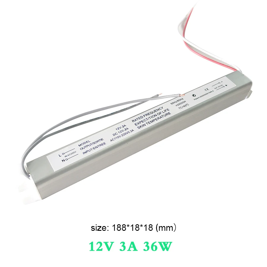 2A 3A 4A 5A 7A AC 220 V до 12 Светодиодный драйвер Ультра тонкое освещение трансформатор