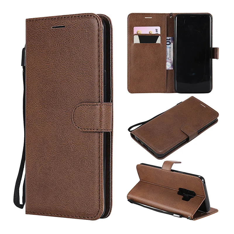Brown Роскошный кожаный флип-чехол KEFO в стиле ретро для samsung Galaxy S9 Plus S3 S4 S5 S6 S7 Edge S8 Plus защитный чехол-книжка - Цвет: Brown