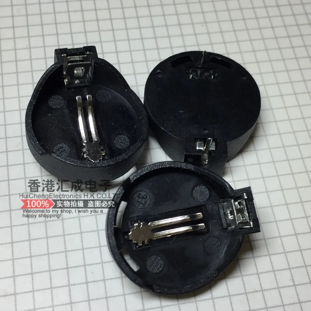 Прямой держатель батарейного отсека с кнопкой 3 в корпус 2032 CR2032 пряжка новинка