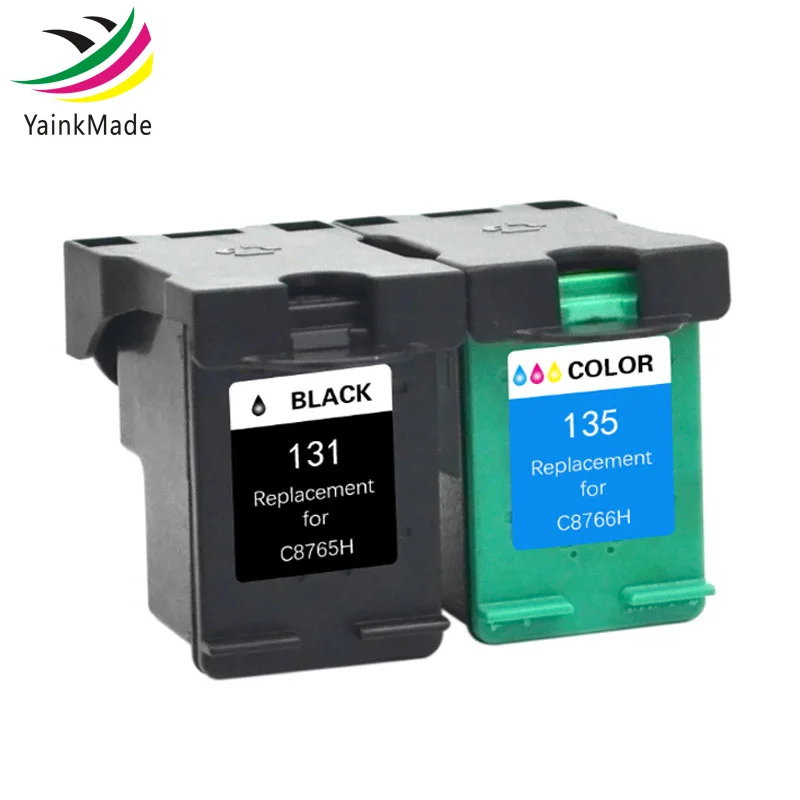 2PK картридж для принтера HP 131 135 131XL 135XL совместимый с Deskjet 5743 5940 5943 6843|ink cartridge|ink cartridge
