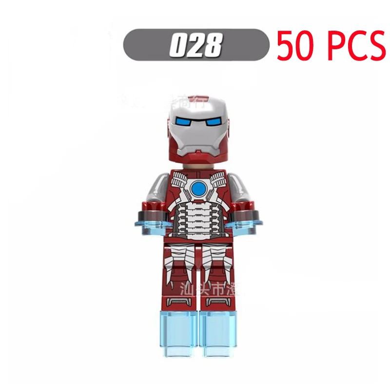 50 шт. Продажа Железный человек Патриот Mark цифры Ironman Совместимость Legoe Super Heroes