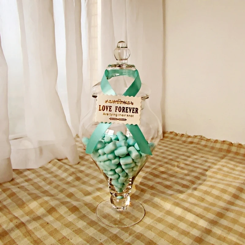 Высококачественные стеклянные бутылки для домашнего декора банки конфет