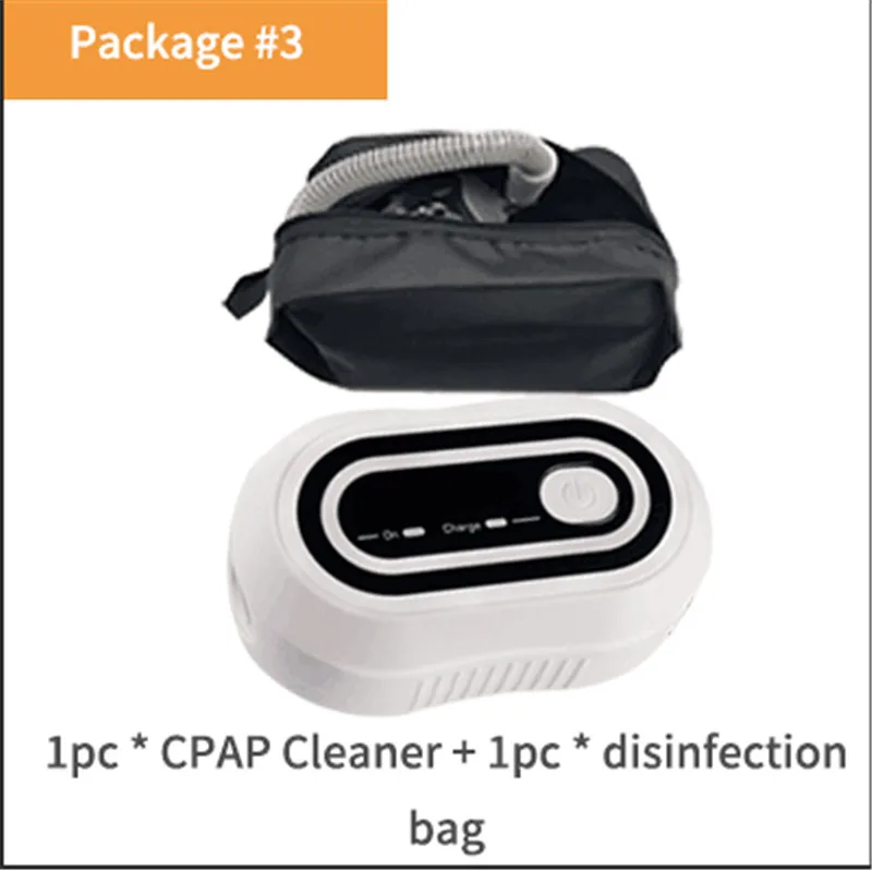 Package 3 Батарея CPAP дезинфицирующее средство стерилизатор сипап apap Авто CPAP дезинфектор Вентилятор очиститель апноэ сна OSAS анти храп - Цвет: Package 3