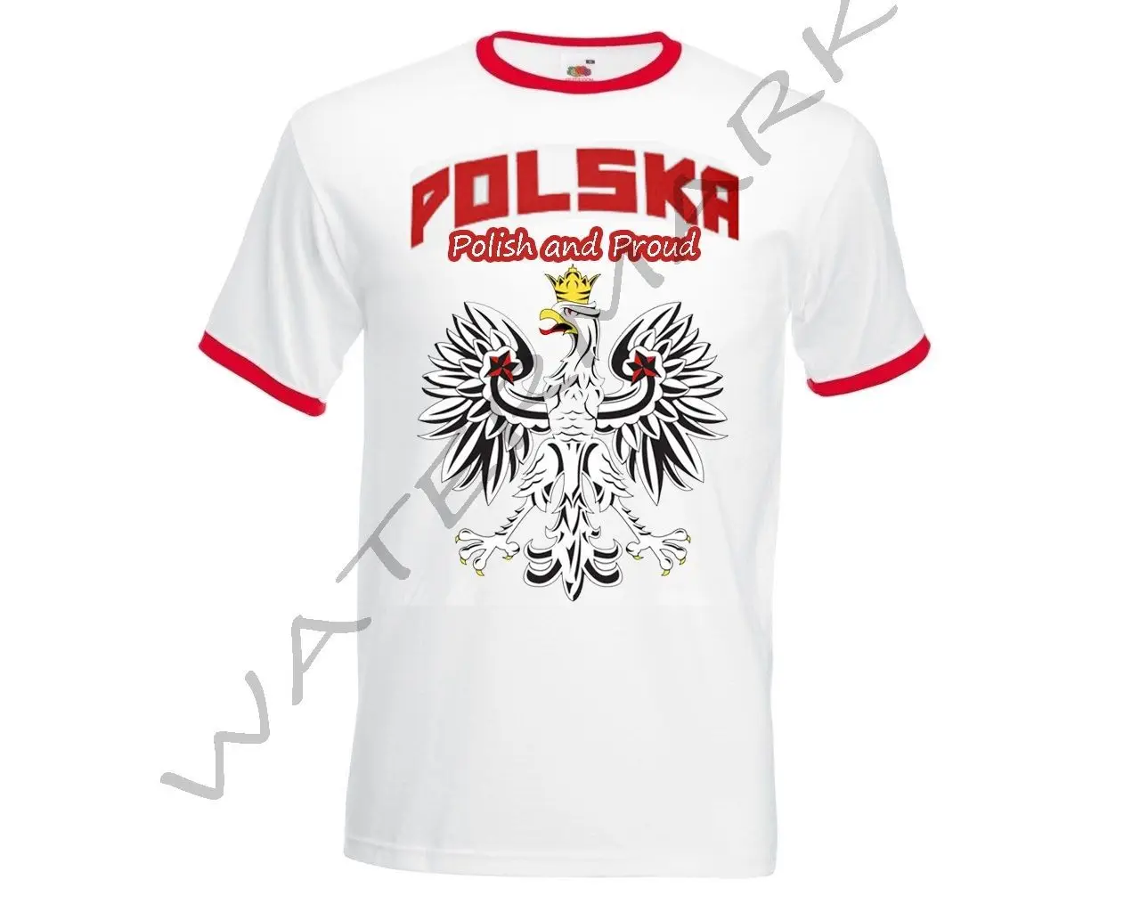 

Top Quality T Shirts Men O Neck Poland Footballer Team POLISH AND PROUD T-Shirt Supporters Men Polska Print Tee Shirts