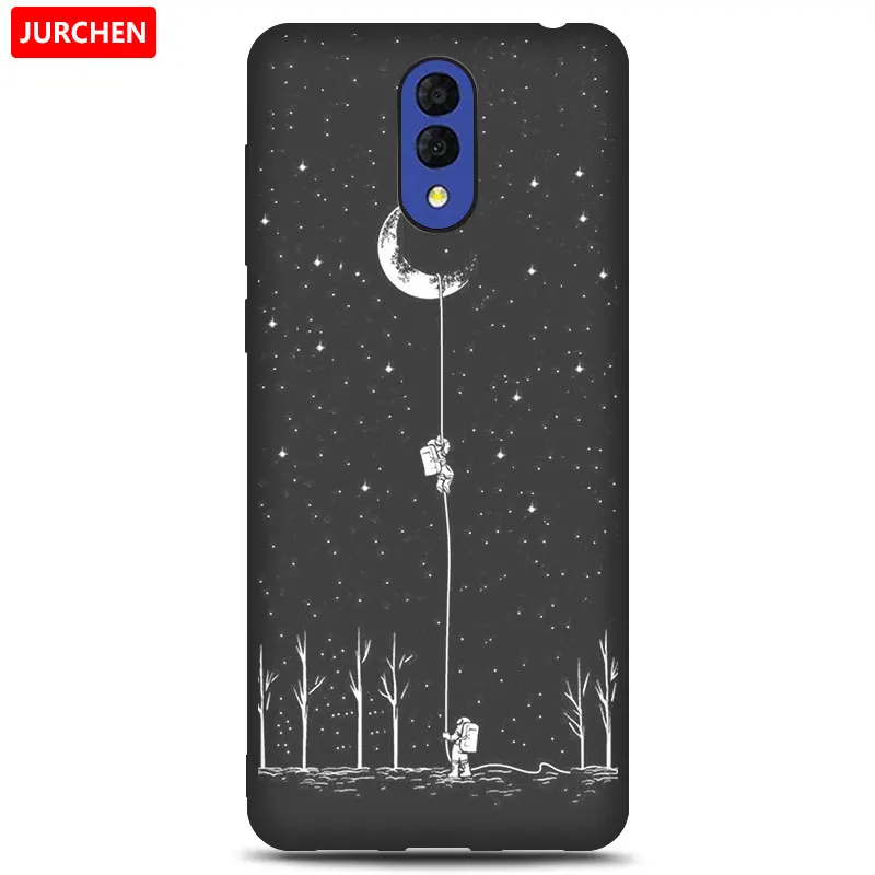 5 JURCHEN Case For Alcatel 3L Case Soft Tpu Silicone Back Cover For Alcatel 3L 3 L Case Cover Funda Printing Bag Cartoon - Цвет: 5