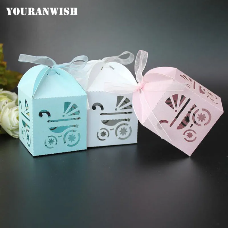YOURANWISH полые Детские Симпатичные перевозки конфеты коробка 24 шт./лот Baby Shower День