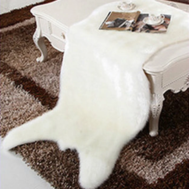 Длинные меховые коврики из искусственной овчины для сидений в австралийском