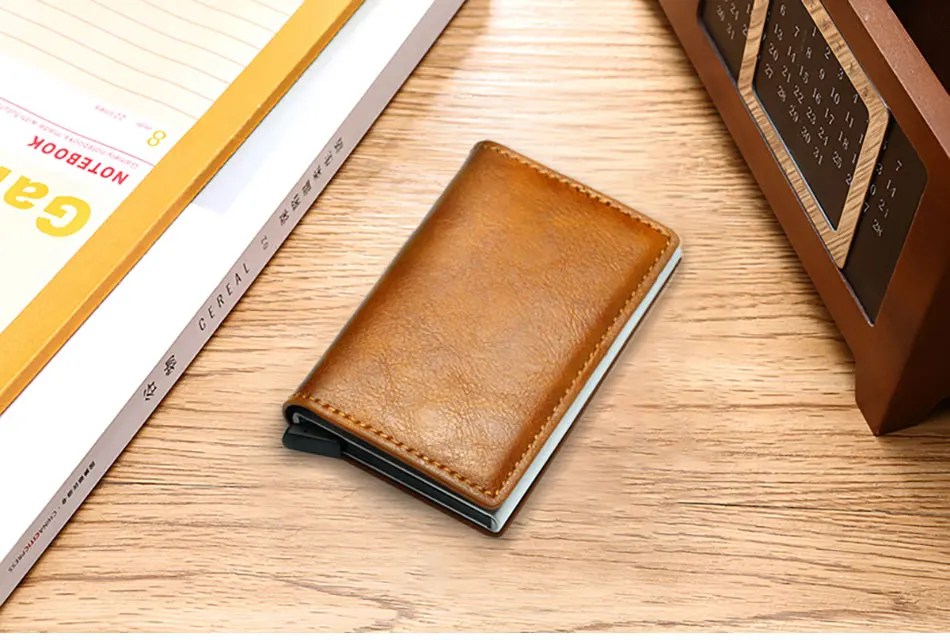 DIENQI Rfid держатель для карт, мужские кошельки, сумка для денег, Мужской винтажный черный короткий кошелек, маленькие кожаные тонкие кошельки, Мини кошельки, тонкие