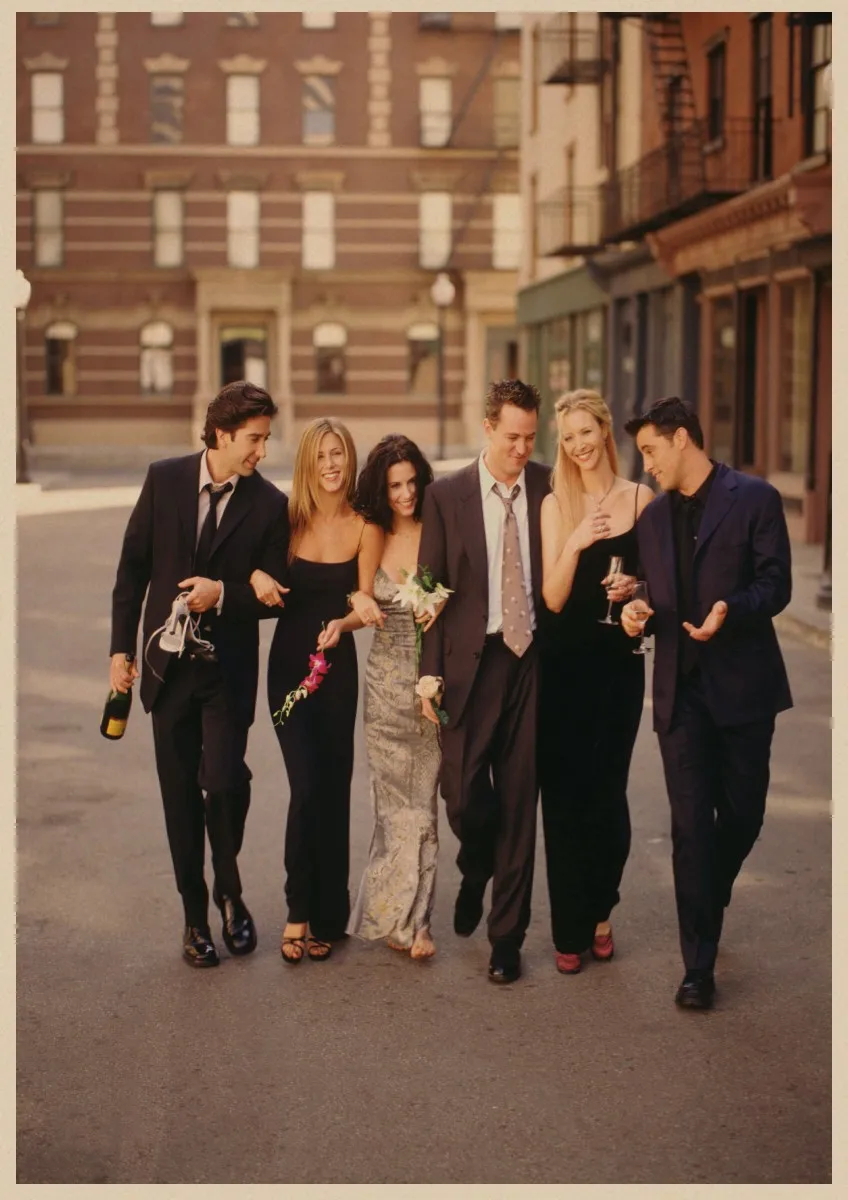 Постер друзья из сериала США постер крафт бумаги в стиле ретро домашний декор