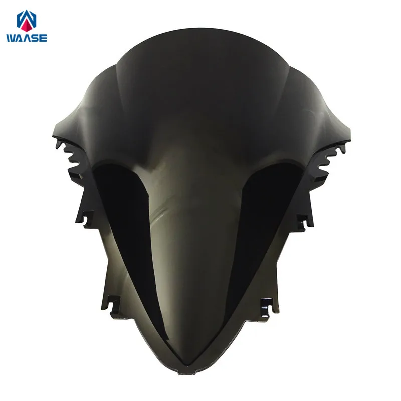 

waase Motorcycle Double Bubble Windscreen Windshield Shield Screen For Yamaha YZF R1 2007 2008