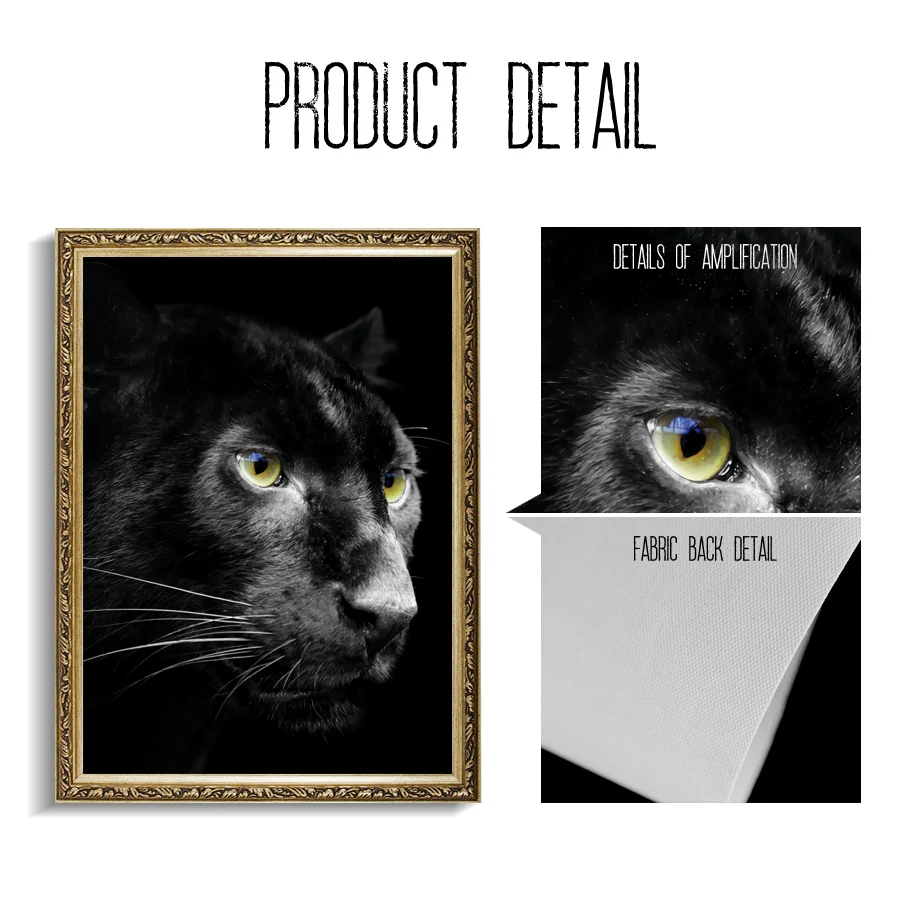 Лев тигр пантера Зебра бык настенная живопись холст скандинавские постеры и