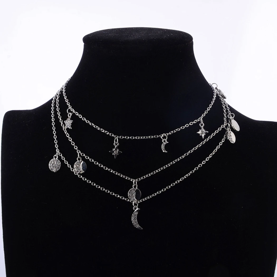 Женское ожерелье с подвеской многослойное Пляжное 3 уровня|Ожерелья подвеской| |