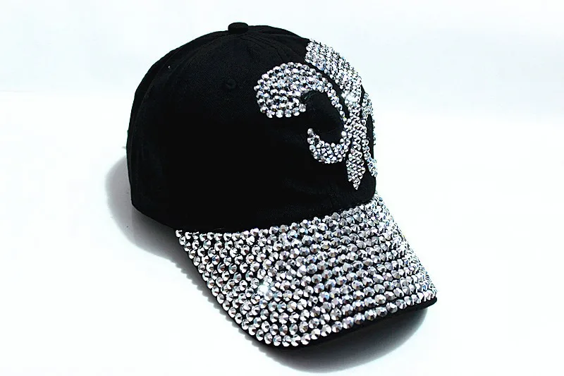 

Xthree fashion hat caps sunshading men and women's baseball cap rhinestone hat denim and cotton snapback cap