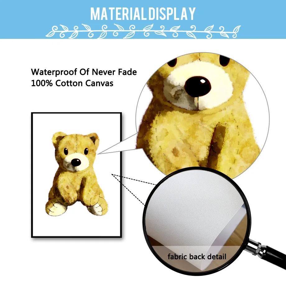 Лиса Жираф Медведь Тигр кролик Бегемот скандинавские плакаты и принты настенная