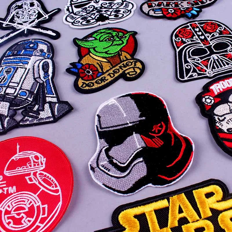 Нашивка Prajna Star Wars, нашивка в полоску, железные нашивки на одежду, панк, вышитая нашивка на ткань, DIY, тактическая аппликация, значки F