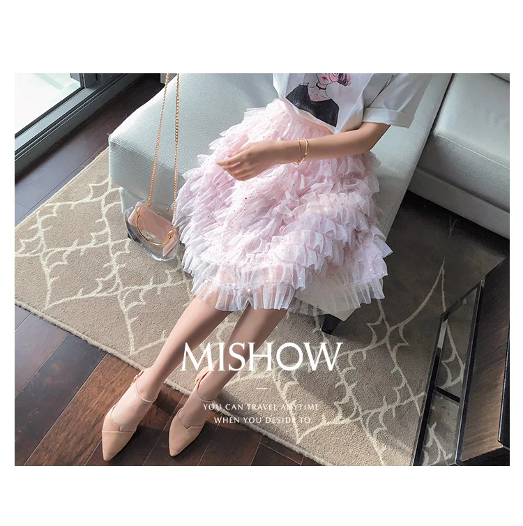 Mishow Мини-юбка легкая шифоновая MX18B1840
