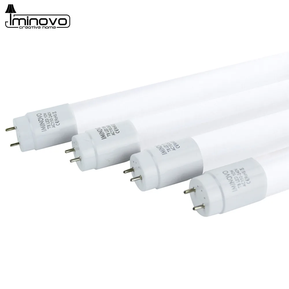 IMINOVO T8 светодиодный ламповый светильник 600 мм 10 Вт Milky Cover SMD 2835 AC 110 V 220 Теплый