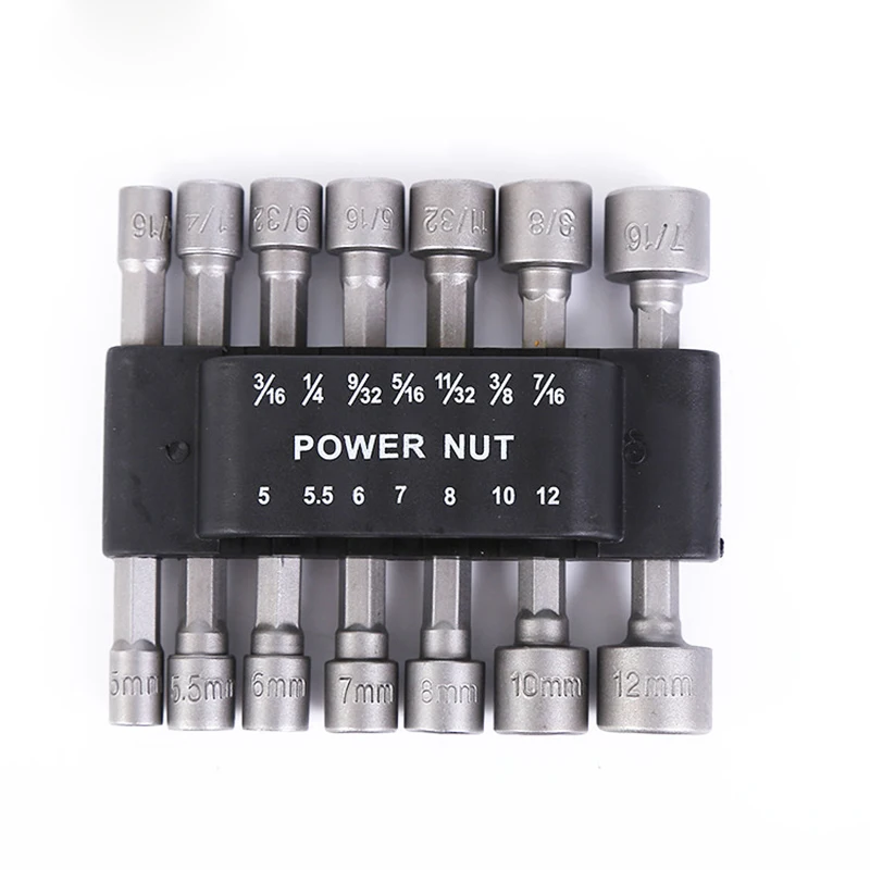 

14PCS Explosion-proof Powerful Hex Sleeve Socket Head Pneumatic Wind Batches Electric Batches Self Tapping Screws