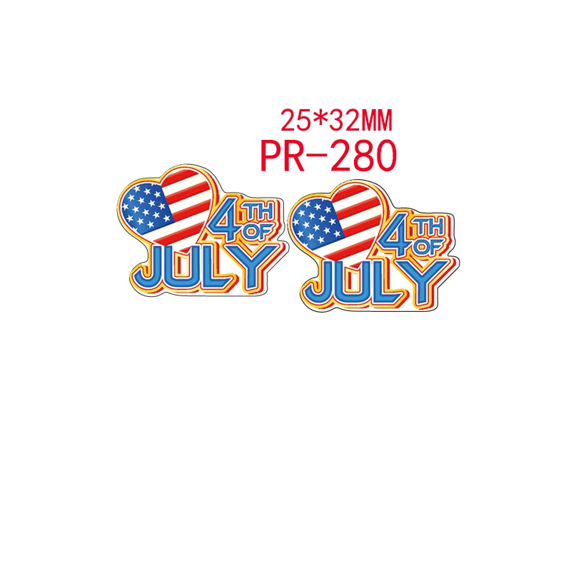 Бесплатная Доставка 30 шт. плоское украшение из смолы ленты 4th of July pr280|ribbon free