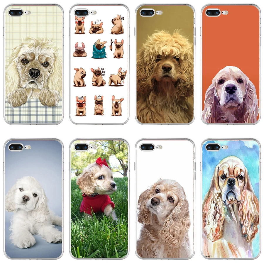 Мягкий силиконовый чехол 46H merican Cocker Spaniel из ТПУ для Apple iPhone 6 6s 7 8 plus|Бамперы| |