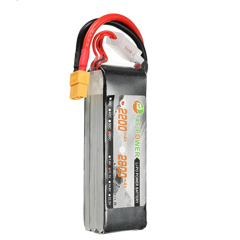 Высокое качество XF Power 11 1 В 2200 мАч 60C 3S Lipo батарея XT60 вилка батареи на запчасти для