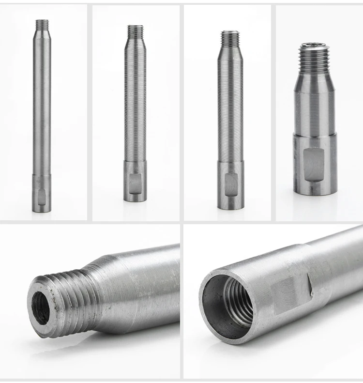 Удлинитель с алмазным сердечником из стали 45 # для резьбы M22 (длина 160-950 мм) |