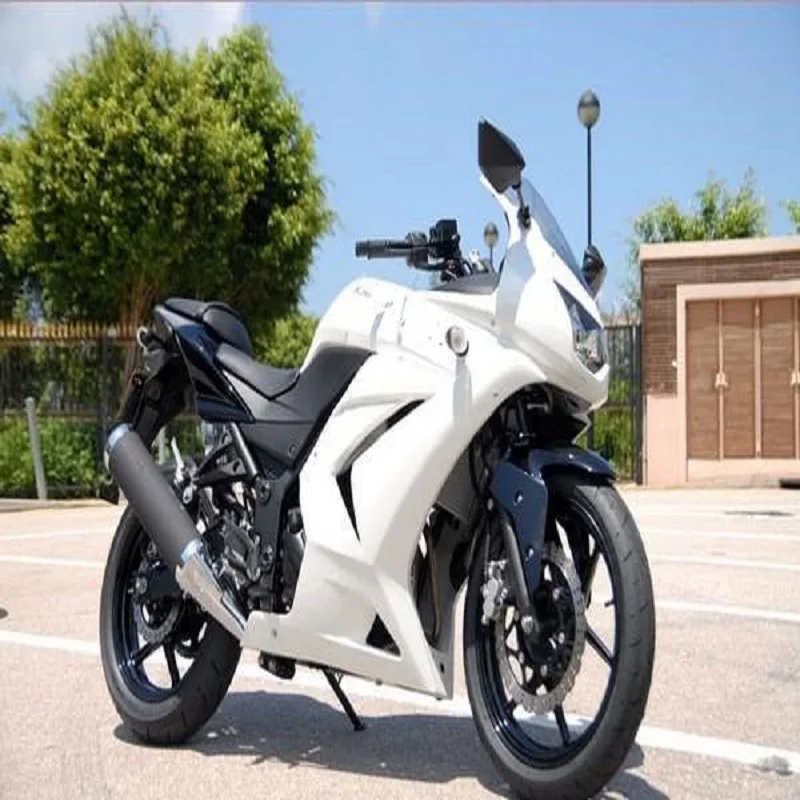 Белый корпус для Kawasaki Zx250r 2008-2014 2008 Обтекатели Ninja 250R 2011 | Автомобили и мотоциклы