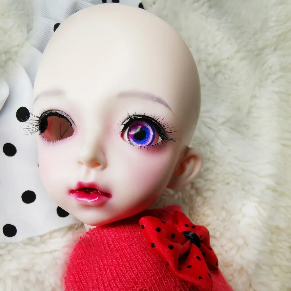 2 вида цветов розовые фиолетовые глаза bjd для игрушек sd глазные яблоки 1/3 1/4 1/6 BJD