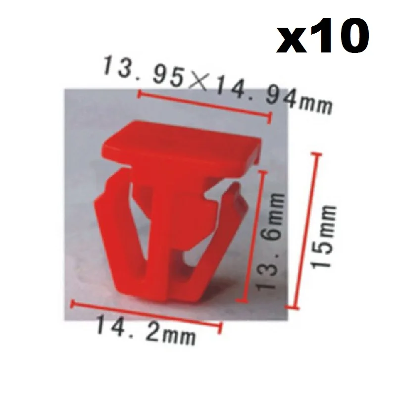 

10pcs Nylon For Honda Series Body Side Moulding Clips / Door interior trim plate fixed buckle / Retainer Clips