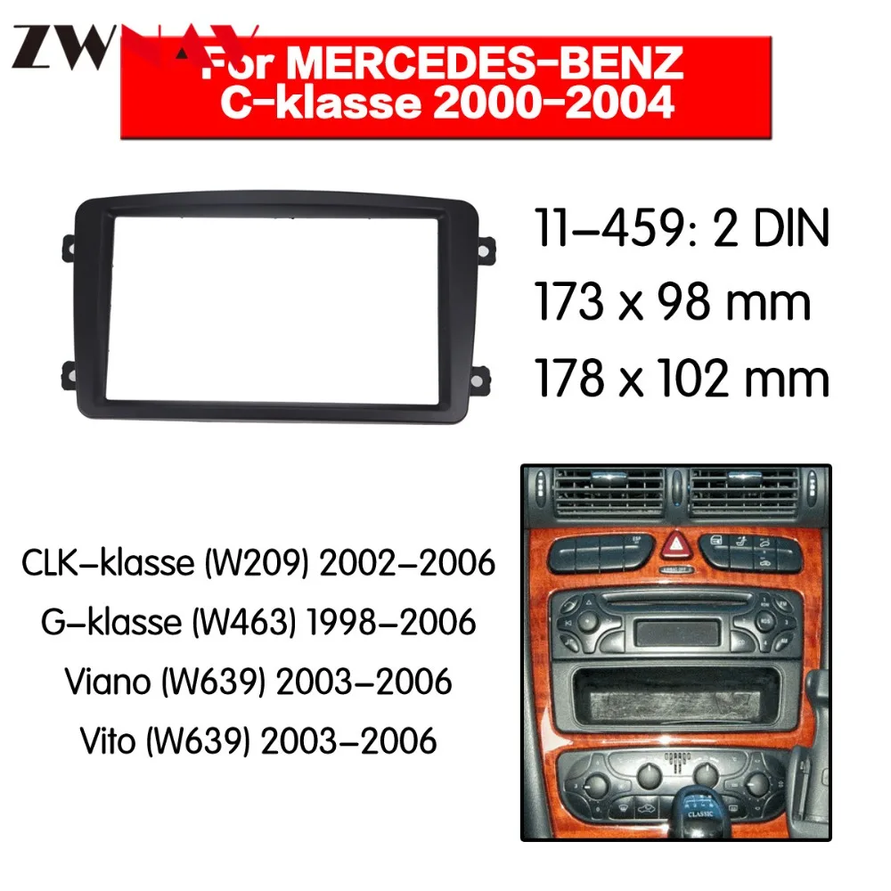 Автомобильный dvd-плеер рамка для MERCEDES-BENZ C-klasse 2000-2004 CLK-klasse 2002-2006 Авто AC черный LHD RHD Авто радио мультимедиа NAVI