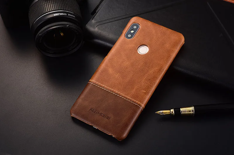 Чехол для Xiaomi Redmi 6 Pro KEZiHOME, роскошный хит цвета, натуральная кожа, твердая задняя крышка, Капа для Redmi 6 Pro 5,84 '', чехол для телефона s