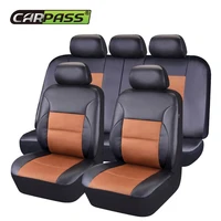 car pass new pu leather car seat covers universal seat cover interior accessories car styling automobiles seat covers for toyota