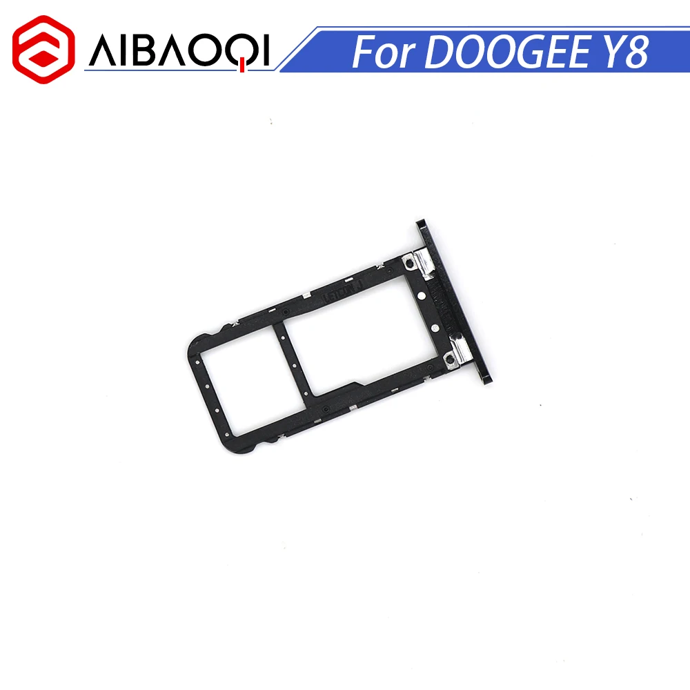 AiBaoQi новый оригинальный держатель для sim карты Doogee Y8 100% лоток со слотом сим