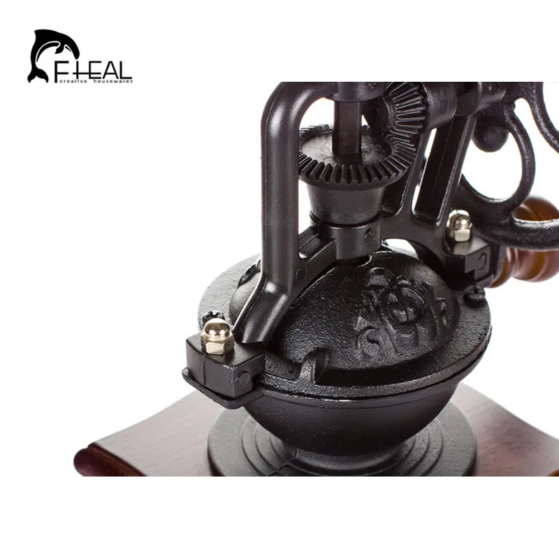 FHEAL винтажная ручная кофемолка с колесом обозрения керамическим механизмом