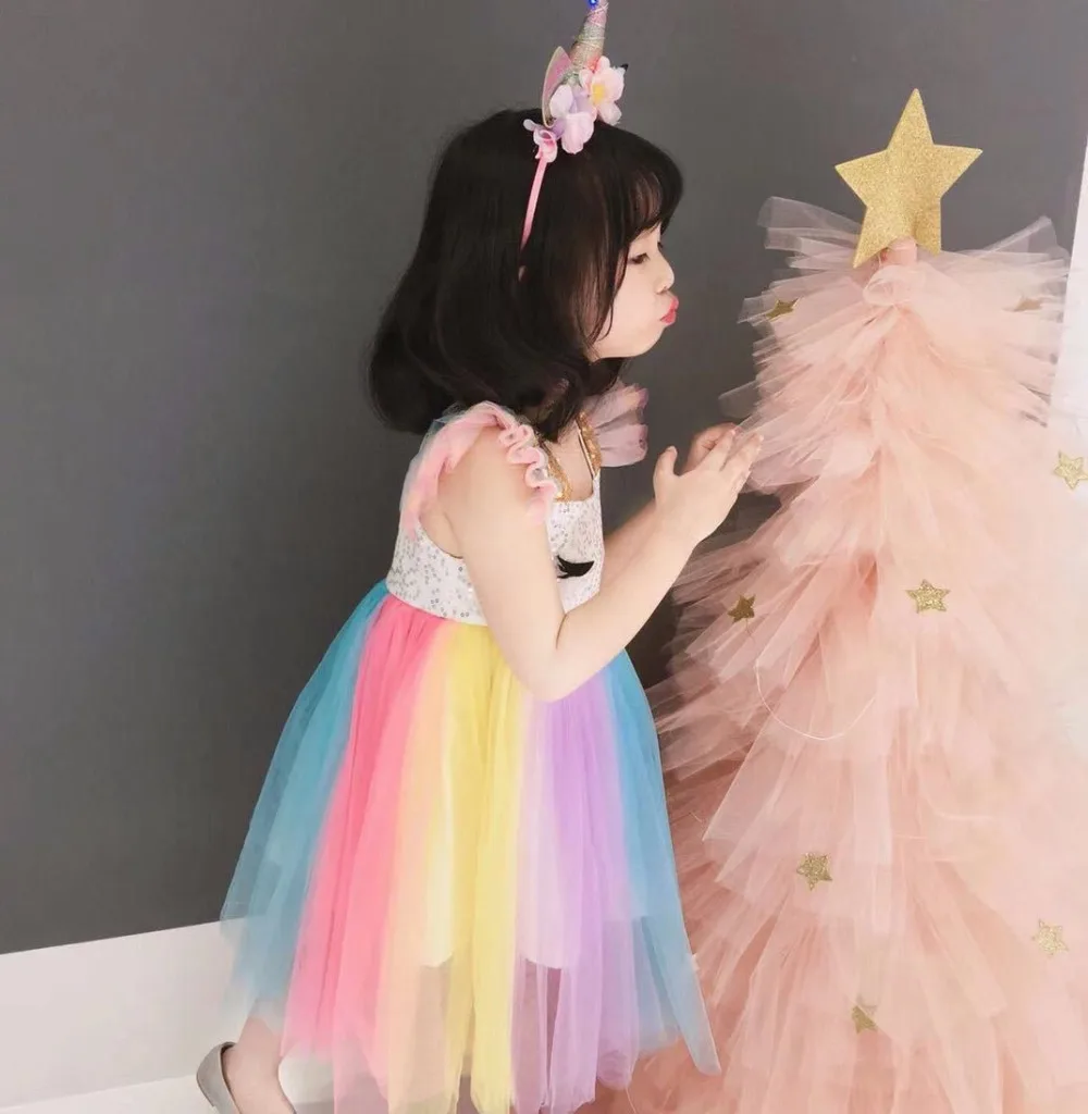 Toddler Girls Dress Teen One-piece Summer Dresses Kids Girl Cute Clothes 3 7 8 years Birthday Princess Party Clothing Costume | Детская