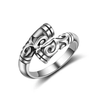hot sale new silver ring fashion unique vintage design 925 sterling silver adjustable size rings for women jewelry gift