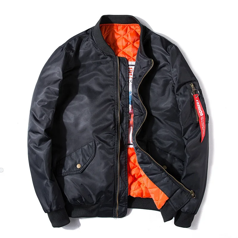 Мужская куртка-бомбер с хлопковой подкладкой MA-1 модная куртка-пилот ВВС на осень