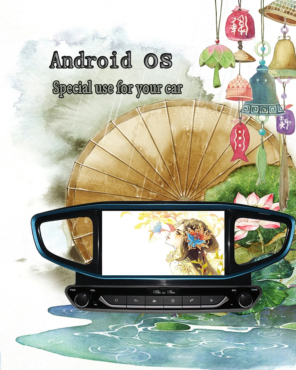 2 din 4+ 64 ГБ android 9,0 автомобильный dvd для hyundai IONIQ Hybrid автомобильный Радио gps Навигация стерео головное устройство магнитофон