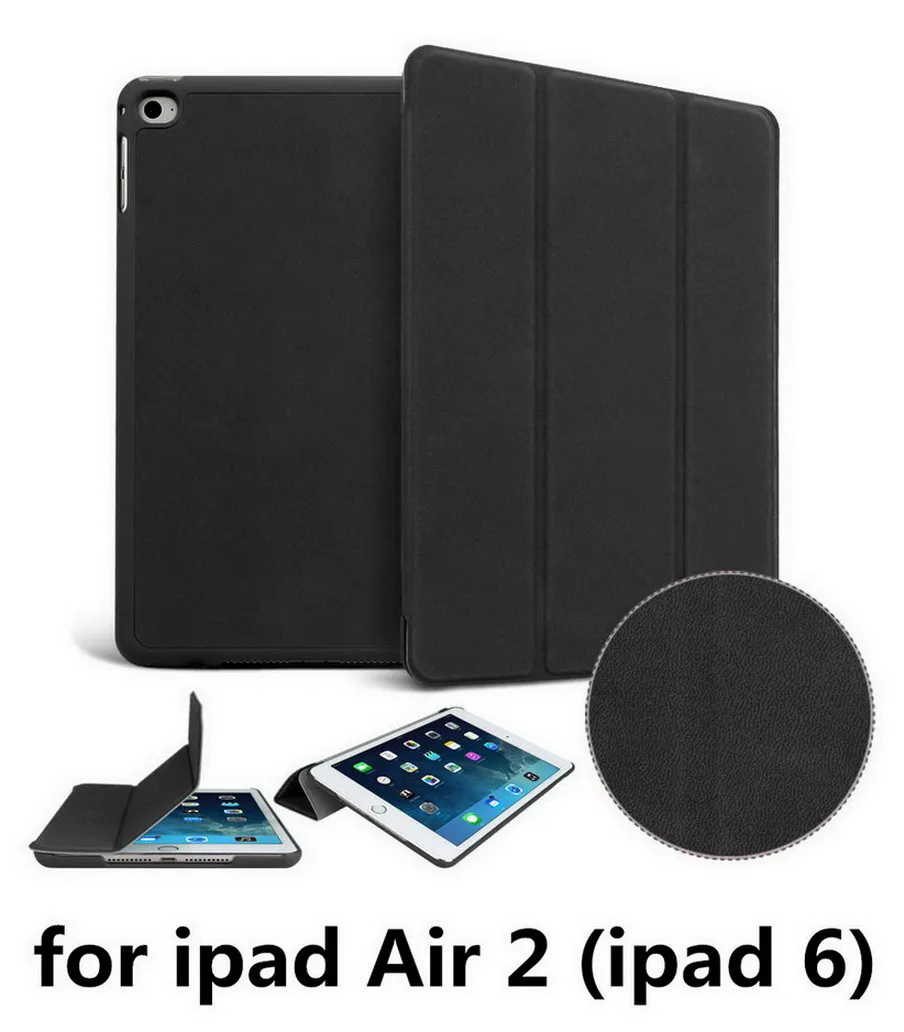 Black Air 2 lu wen Высококачественный матовый чехол из искусственной кожи с оленем для Apple iPad Air 2 A1566'A1567 1:1 защитный умный режим сна wake up-YCJOYZW - Цвет: Black Air 2 lu wen